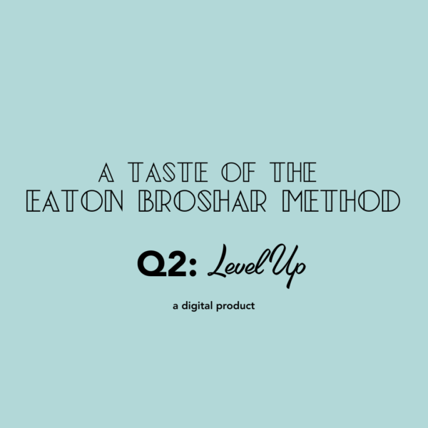 A Taste of the Eaton Broshar Method - Q2