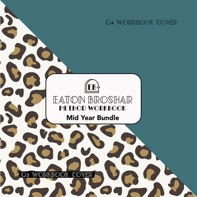 Mid-Year Workbook Bundle - Leopard+Teal