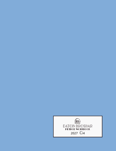 2027 Q4 Workbook: Baby Blue Cover