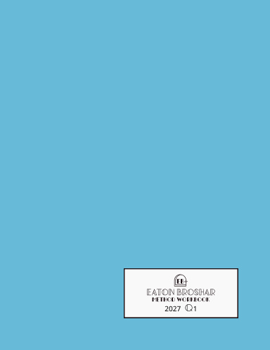 2027 Q1 Workbook: Dawne Blue Cover